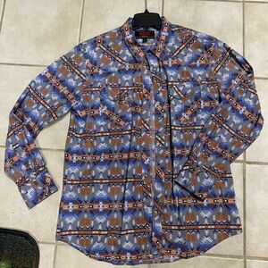 Geometric Patterned Dress Shirt